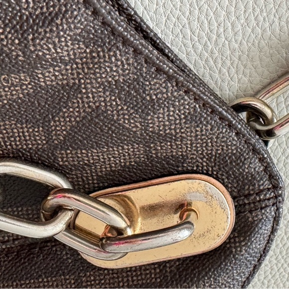 Michael Kors Brown Shoulder Bag with Signature Monogram - Picture 8 of 16
